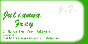 julianna frey business card